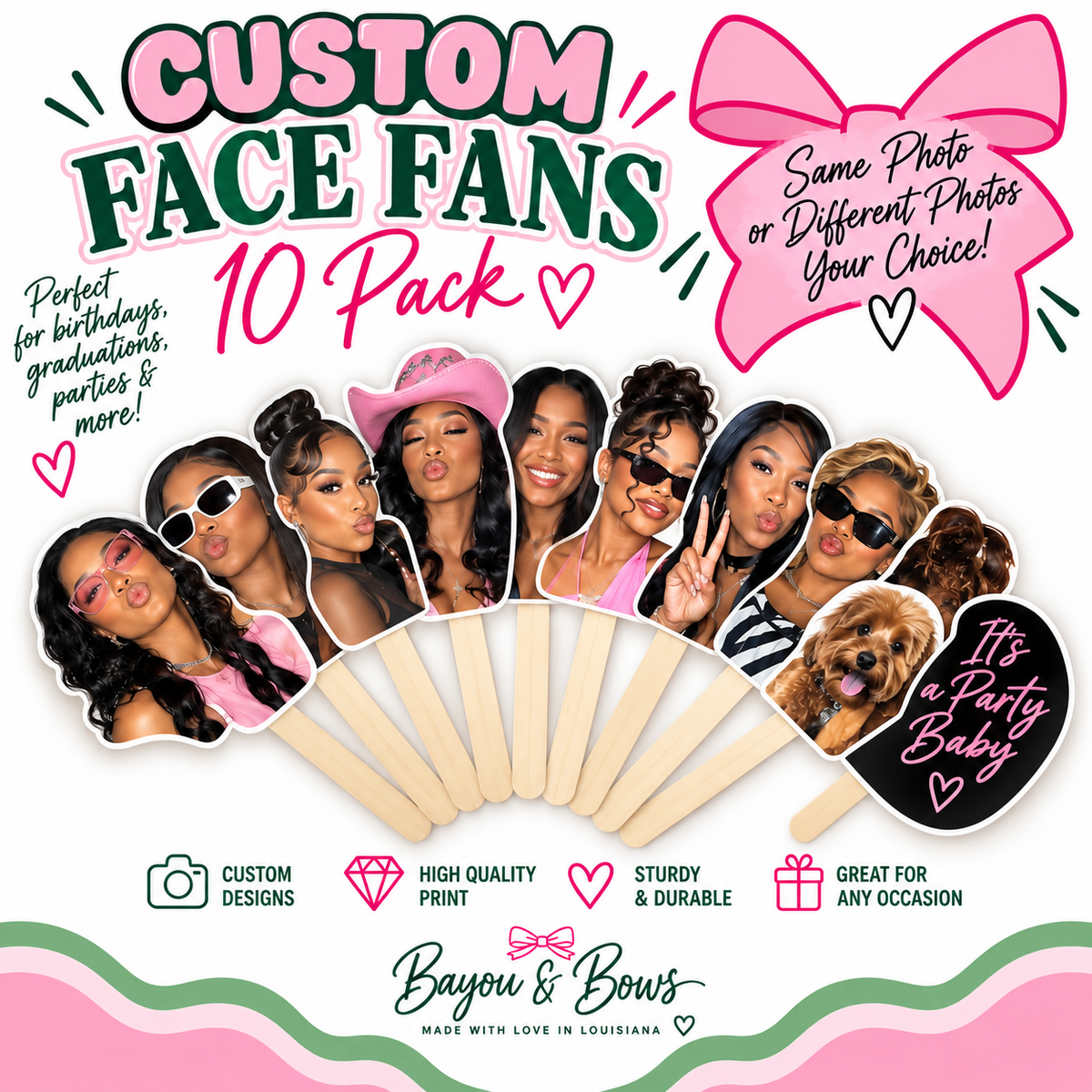 Custom Face Fans